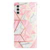 For Samsung Galaxy A56 5G Colored Drawing Leather Phone Case(Pink Marble)
