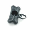 Dog Poop Bag Dispenser Bone Shaped (Black)