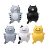 Fat Cat 3D Refrigerator Magnet Magnetic Sticker Phone Case DIY Accessories(Gray -white)