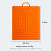 For Blackstone Oven Silicone Side Shelf Mat Grill Pad with Handle(Orange)
