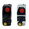 Motorcycle Modification Aluminum Alloy Handle Switch High Low Beam Light Turn Signal Horn Control Switch(Black)