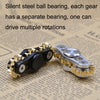 Three Gear Linkage Pure Copper Fidget Spinner Decompression Toy, Colour:Black