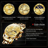 OLEVS 2859 Men Multifunctional Luminous Waterproof Quartz Watch(Gold)