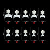 100 PCS/Box Plum Blossom Crescent Art Nail Extension Nail Plate