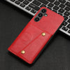 For Samsung Galaxy A56 5G Double Buckle Card Slots Magnetic Phone Case(Red)
