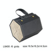 Multifunctional Jewelry Glasses Storage Box Small Grain PU Leather Handmade Glasses Case,Model: L6400 (Black)