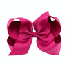 5 PCS 6 Inch Colorful Kids Girls Big Solid Ribbon Hair Bow Clips(30)