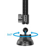 Telescopic Car Phone Mount Extension Arm Double Jointed Swivel Carbon Fiber Bracket Connecting Rod, Model: 235-335mm For 25.4mm Ball Head