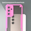 For Samsung Galaxy A56 5G Armor Glaze PC Hybrid TPU Phone Case(Pink)