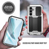 For Samsung Galaxy S25+ 5G R-JUST Sliding Camera Life Waterproof Holder Phone Case(Silver)