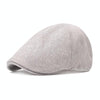 Spring/Summer Burlap Cap Retro Men Forward Beret, Size: M (56-58cm)(Silver Gray)