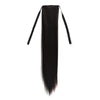Natural Long Straight Hair Ponytail Bandage-style Wig Ponytail for WomenLength: 60cm (Black)