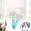 Self-Cleaning Pet Hair Removal Comb for Cats & Dogs (Green)