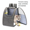 Pet Carrier Backpack, Breathable Cat Dog Carrier, Black/Blue, Holds 6kg