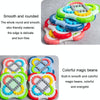 Children Educational Rotating Magic Beans Compass Fingertip Cube Toy Spinning Rolling Balls Gyro(Red)
