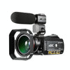 ORDRO AC3 3.1 inch IPS Screen 4K Full HD 13MP Night Vision WiFi Live Camcorder DV Digital Camera, Style:Standard + Microphone(Black)