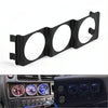 52mm Car Modified Instrument Rack Three-hole Universal Car Radio Card Slot