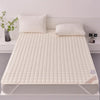 Soft And Breathable Soybean Cotton Thickened Non-Slip Mattress Pad, Size: 180x200cm(Square-Beige)