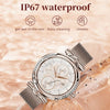 CF32 1.27 inch Screen Lady Smart Watch, Steel Band, Support Female Physiology Monitoring & 100+ Sports Modes(Silver)