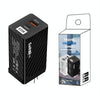 Carbon Fiber GaN PD65W Type-C + QC3.0 USB Quick Charger, AU Plug(White)
