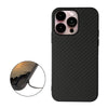 For iPhone 14 Pro Max Carbon Fiber Texture Phone Case (Black)