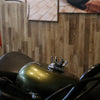 Motorcycle CNC Aluminum Alloy Crown Fuel Tank Cap Suitable For Harley 883 / XL / 1200 / 48 / 72(Silver)