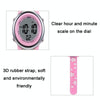 JNEW A380-86195 Children Cartoon Cherry Blossom Waterproof Time Recognition Colorful LED Electronic Watch(Pink)