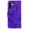 For Samsung Galaxy A26 5G Tiger Embossing Pattern Flip Leather Phone Case(Purple)