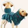 Absorbent Dog Bathrobe Towel, Turquoise Green, M (400g)