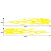 2 PCS/Set D-815 Flame Lion Pattern Car Modified Decorative Sticker(Yellow)