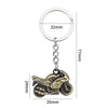 Simulation Cool Motorcycle Keychain Metal Decoration Pendant, Style: X-104 Green Antique