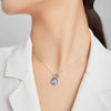 S925 Sterling Silver Blue Turtle Women Nacklace Jewelry