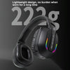 Bluetooth 5.4 Head-mounted RGB Wireless Bluetooth Gaming Headset(Grey)