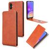 For Samsung Galaxy A05 4G Magnetic Vertical Flip Leather Phone Case(Brown)