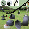 COOL CAMP CF-713 2m Outdoor Camping Multifunctional Lanyard Tent Canopy Hanger Straps Windproof Clothesline(Black)