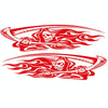 2 PCS/Set D-435 Grim Reaper Pattern Car Modified Decorative Sticker(Red)