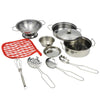 101 Kids Play House Simulation Stainless Steel Tableware Toys Kitchen Early Learning Enlightenment Toy