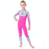 SLINX 1902 Long Sleeve Warm Kids Sun Protection Wetsuit, Size: L(Vitality Begonia)