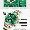 OLEVS 6605 Men Multifunctional Waterproof Mechanical Watch(Black + Gold)