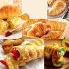 5 PCS Cone Roll Moulds Stainless Steel Spiral Nozzle Croissants Pastry Cream Horn Cake Mold(Large 12x3x3cm)