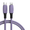 ENKAY Hat-Prince ENK-CB209 PD 20W 3A Type-C to 8 Pin Silicone Data Sync Fast Charging Cable, Cable Length: 1.2m(Purple)
