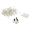 10m Waterproof IP44 String Decoration Light , For Christmas Party, 100 LED White Light, with 8 Functions Controller, 220V, UK Plug