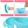 Food Grade Silicone Anti-fall Anti-slip Baby Food Supplement Bowl Suction Cup Bowl(Green)