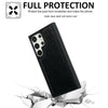 For Samsung Galaxy S25+ 5G Cowhide Texture Back Cover Phone Case(Black)