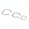18pcs /Set Quick Connector Clip Transmission Cooler Wire Clip(Silver)