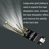 NGFF M.2 Bkey SATA Hard Disk SSD To USB3.1 Type-C / USB-C Expansion Card Conversion Board(Black)
