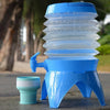 Outdoor Camping Portable Car Retractable Folding Bucket With Faucet, Capacity: 3.5L