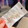 10pcs Pearl Rhinestone Hair Clip Side Bangs Hair Headdress(367 Pearl Five Petals)