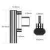 100W USB-C / Type-C Female to 20 Pin Magnetic USB-C / Type-C Male Elbow Adapter (Black)