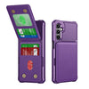 For Samsung Galaxy A16 5G Vertical Flip Card Bag Holder Leather Phone Case(Purple)